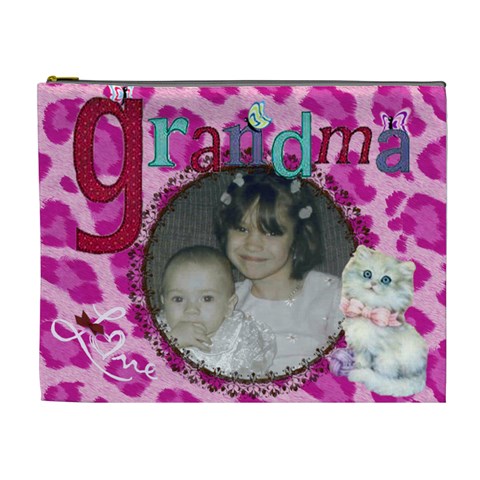 Grandma Cosmetic Bag Xl By Kim Blair Front