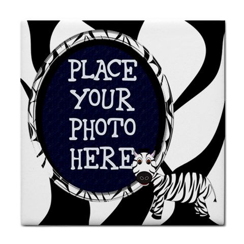 Zibra Tile Coaster By Chere s Creations Front