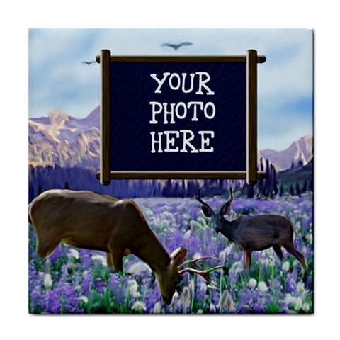 Deer Tile Coaster By Chere s Creations Front