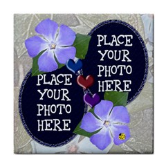 Flowers and Hearts Tile Coaster