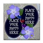 Flowers and Hearts Tile Coaster