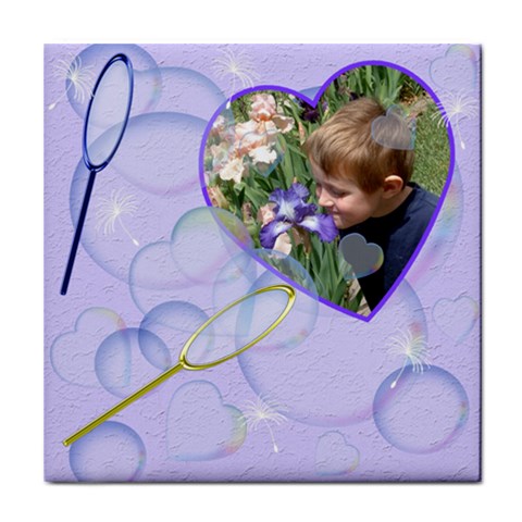 Bubbles Tile Coaster By Chere s Creations Front