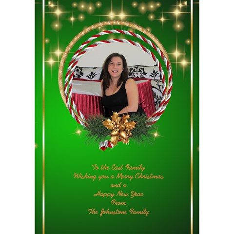 Merry Christmas 3d Circle Christmas Card By Deborah Inside