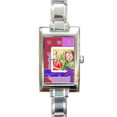 kids - Rectangle Italian Charm Watch