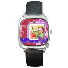 love - Square Metal Watch