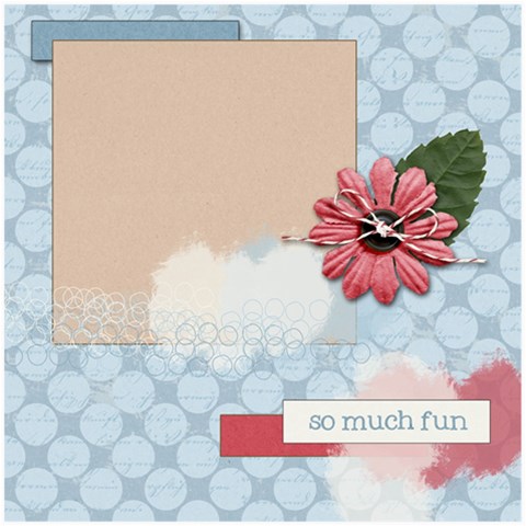 So Much Fun By Lauren 8 x8  Scrapbook Page - 1