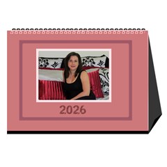 Shades of Red Desktop Calendar (8.5x6) - Desktop Calendar 8.5  x 6 