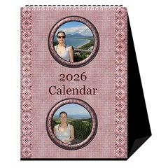 Tones Of Red Desktop Calendar