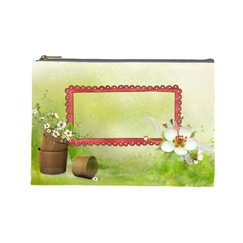 Something Beautiful Cosmetic Bag (l) By Elena Petrova Front