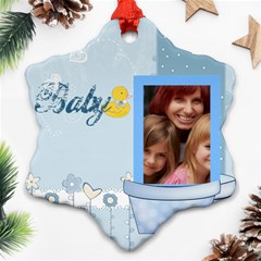 baby - Snowflake Ornament (Two Sides)