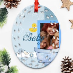 baby - Oval Filigree Ornament (Two Sides) baby - Oval Filigree Ornament (Two Sides)