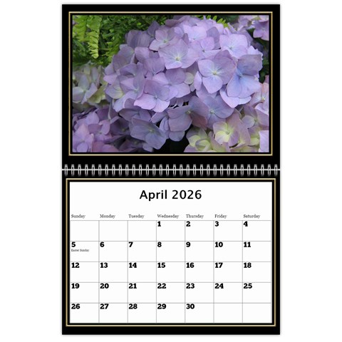 My Black And Gold  Wall Calendar 11x8 5 By Deborah Apr 2026
