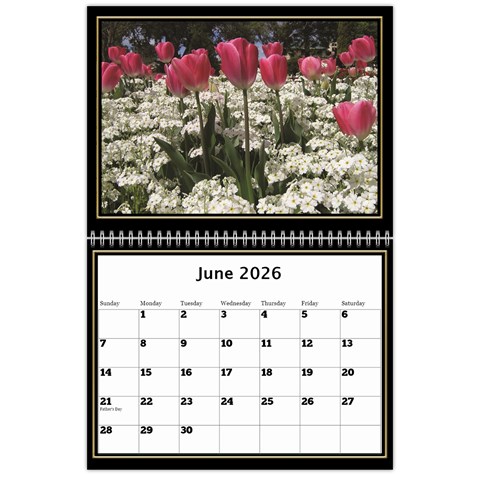 My Black And Gold  Wall Calendar 11x8 5 By Deborah Jun 2026