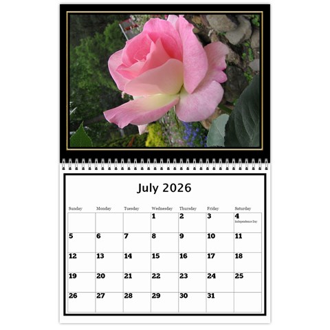 My Black And Gold  Wall Calendar 11x8 5 By Deborah Jul 2026