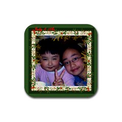 judy3 coaster - Rubber Coaster (Square)