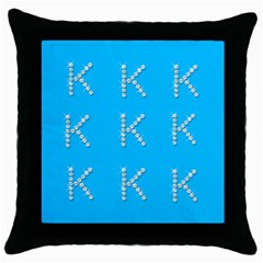 Katie5 - Throw Pillow Case (Black)