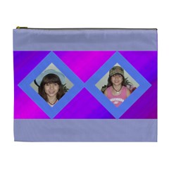 Purple and Pink Cosmetic Bag large (7 styles) - Cosmetic Bag (XL)