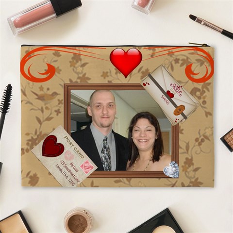 My Love Cosmetic Bag (xl) By Kim Blair Back