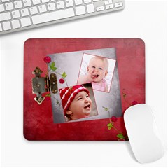 Shabby Rose - Large Mousepad 