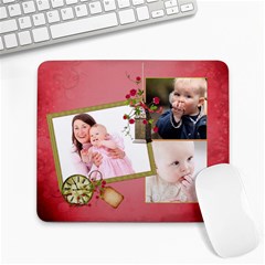 Shabby Rose - Large Mousepad 