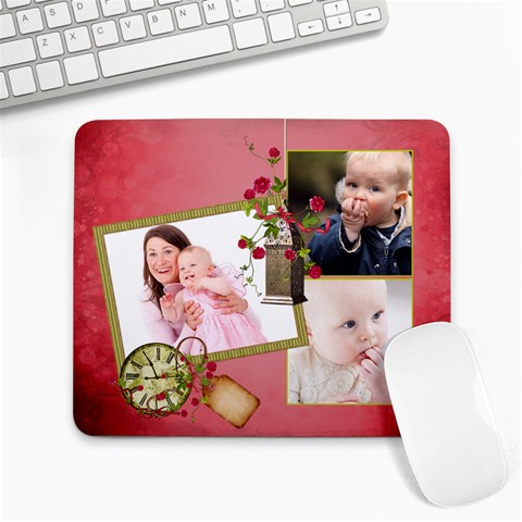 Shabby Rose 9.25 x7.75  Mousepad - 1