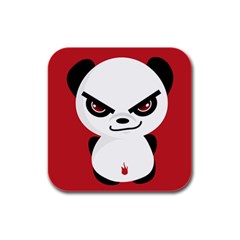 Evil Panda - Rubber Square Coaster (4 pack)
