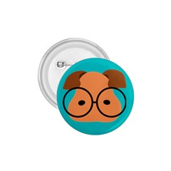 Glasses Puppy Badge - 1.75  Button