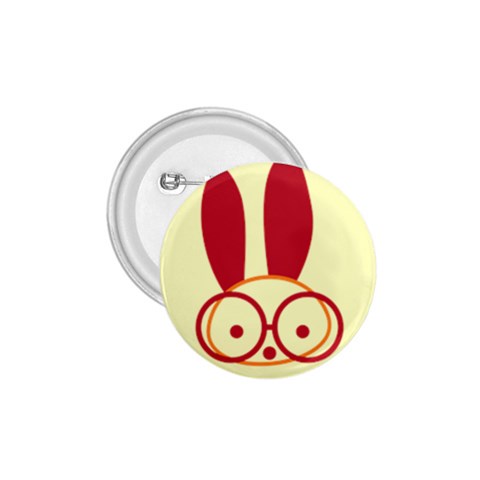 Glasses Bunny Badge By Joyce Front