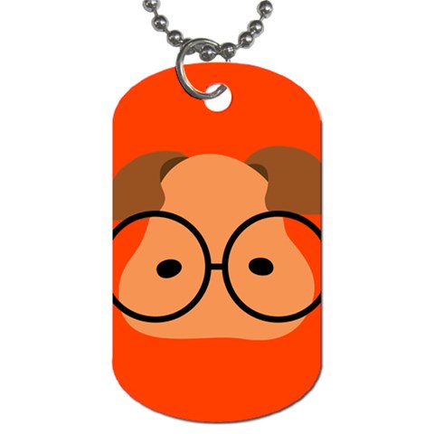 Glasses Dog Tag By Joyce Front