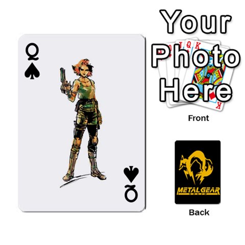 Queen Poker Metal Gear Solid By Rubén Front - SpadeQ