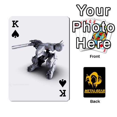 King Poker Metal Gear Solid By Rubén Front - SpadeK