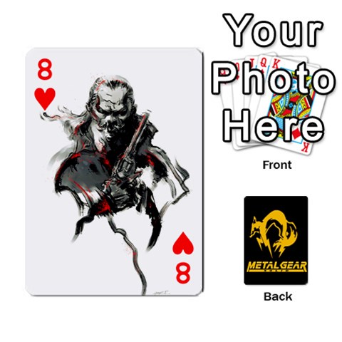 Poker Metal Gear Solid By Rubén Front - Heart8