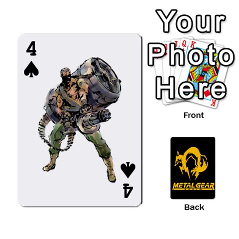 Poker Metal Gear Solid By Rubén Front - Spade4