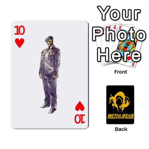 Poker Metal Gear Solid By Rubén Front - Heart10