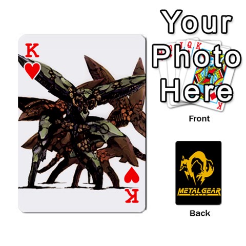 King Poker Metal Gear Solid By Rubén Front - HeartK
