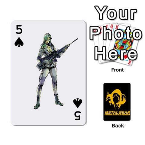 Poker Metal Gear Solid By Rubén Front - Spade5