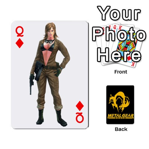 Queen Poker Metal Gear Solid By Rubén Front - DiamondQ