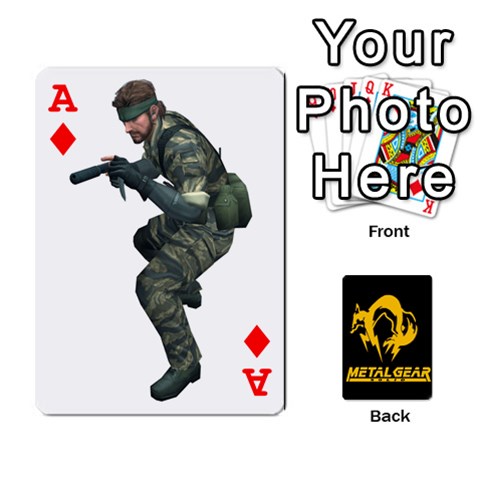 Ace Poker Metal Gear Solid By Rubén Front - DiamondA