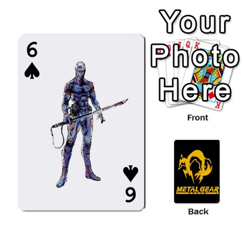 Poker Metal Gear Solid By Rubén Front - Spade6