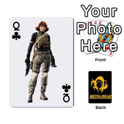 Queen Poker Metal Gear Solid By Rubén Front - ClubQ