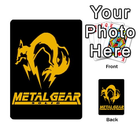 Poker Metal Gear Solid By Rubén Back