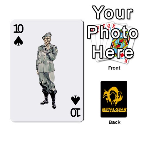 Poker Metal Gear Solid By Rubén Front - Spade10