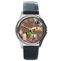 fun - Round Metal Watch