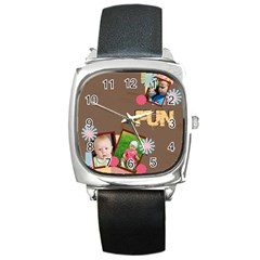 fun - Square Metal Watch