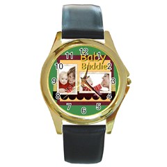 baby - Round Gold Metal Watch