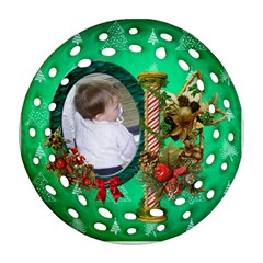 SimplyChristmas Vol1 -Round Filigree (2sides)  - Round Filigree Ornament (Two Sides)