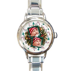 SimplyChristmas Vol1 - Round Italian Watch  - Round Italian Charm Watch