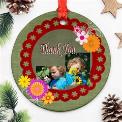 thank you - Round Ornament (Two Sides)