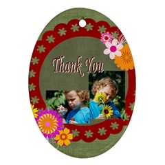thank you - Ornament (Oval)