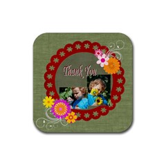 thank you - Rubber Coaster (Square) thank you - Rubber Coaster (Square)